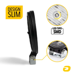 Kit 5 Farol Auxiliar de Led Redondo 9 Leds Tarponn