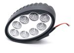 Farol Auxiliar de Led Oval 8 Leds Tech One