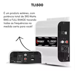 MODULO AMPLIFICADOR TL1500 + CABO RCA PRETO 5M (TL1500RCA)