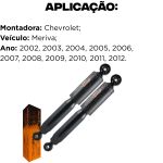 Par Amortecedor Traseiro Meriva 2002 a 2012 Cofap