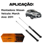 Par Amortecedor Traseiro Turbogás Nissan March 2011 A 2020 Cofap