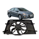 ELETROVENTILADOR EURUS GM CRUZE 1.4 2017 A 2023 TURBO (EU13323)
