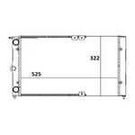 RADIADOR MAGNETI MARELLI FORD PAMPA DEL REY BELINA 1989 A 1997(RMM1082FD)