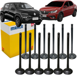Jogo Válvula Admissão Escape Kwid Logan Sandero 1.0 12v Mahle