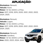 Jogo Válvula Admissão Escape Kwid Logan Sandero 1.0 12v Mahle