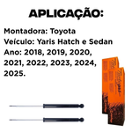 Par Amortecedor Traseiro Toyota Yaris 2018 A 2025 Cofap