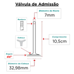 Jogo 8 Válvula Admissão Escape Corsa Celta 1.0 1.4 8v Mahle