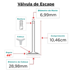 Jogo 8 Válvula Admissão Escape Corsa Celta 1.0 1.4 8v Mahle