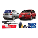 Par Amortecedor Dianteiro Honda Fit 2003 A 2008 Kayaba + Kit