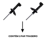 Par Amortecedor Traseiro Jac J3 2010 A 2017 Allen (KIT111)