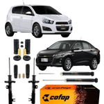 Kit Amortecedor Dianteiro Traseiro Onix Prisma Sonic + Kit