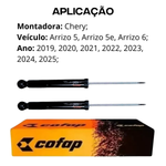 Par Amortecedor Traseiro Chery Arrizo 5 5e 6 Cofap 2019 A 2025