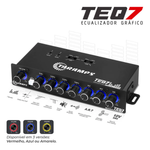Equalizador Taramps Teq 7 Azul 7 Bandas Estéreo