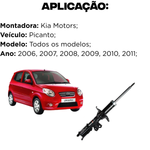Amortecedor Dianteiro Esquerdo Kia Picanto 2006 A 2011 Cofap
