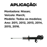Amortecedor Dianteiro Esquerdo Nissan March 2011 A 2016 Cofap