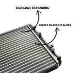 RADIADOR VISCONDE VW GOL G5 G6 G7 2008 EM DIANTE (RV2528)