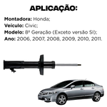 Amortecedor Dianteiro Direito Honda Civic 2006 A 2011 Cofap
