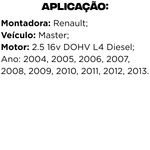 Jg Válvulas Admissão Escape Master 2.5 16v 2004 A 2013 Mahle