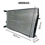 RADIADOR VISCONDE VW POLO E FOX 2003 A 2005 COM AR (RV2517)