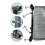 RADIADOR VISCONDE VW POLO E FOX 2003 A 2005 COM AR (RV2517)