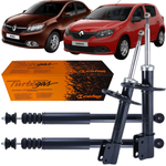 Kit 4 Amortecedor Dianteiro Traseiro Original Cofap Logan Sandero 1.0 2014 a 2020
