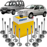Jogo Válvula Admissão Escape Palio Siena Doblo Marea Strada 1.6 16v Mahle