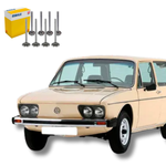 Jogo Válvula Admissão Escape Fusca Kombi Gol Brasília Saveiro 1.5 1.6 1.7 8v Mahle