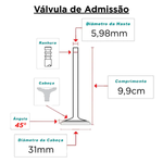 Jogo Válvula Admissão Escape Fox Gol Voyage 1.0 8v Mahle Std