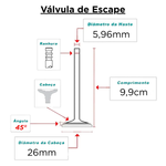 Jogo Válvula Admissão Escape Fox Gol Voyage 1.0 8v Mahle Std