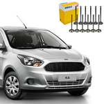 Jogo Válvula Admissão Escape Ka Ka+ 1.0 12V 2014 a 2023 Metal Leve