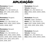 Jogo 16 Válvula Admissão Escape March Clio 206 Sandero Logan 1.0 16v Mahle