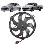 Eletroventilador Eurus Peugeot 206 2000 A 2008 207 2008 A 2013 Haggar 2010 A 2014 Com Ar