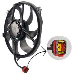 Eletroventilador Eurus Peugeot 206 2000 A 2008 207 2008 A 2013 Haggar 2010 A 2014 Com Ar