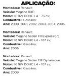 Jogo Válvulas Mahle Admissão Escape Clio Kangoo 1.6 16v