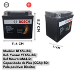 Bateria Moto Bosch BTX5L Titan Cargo Sport Es Ks Kse Fan 150 125 160 5a