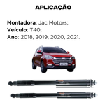 PAR AMORTECEDOR TRASEIRO JAC T40 2018 A 2021 (KIT357)