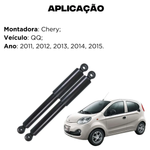 Par Amortecedor Traseiro Turbogás Chery Qq 2011 a 2015 Cofap