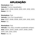 Caixa Direção Hidráulica Uno Fiorino 2007 A 2013 Uno Way 2004 a 2013 Sem Pino