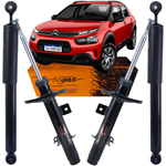 Kit 4 Amortecedor Dianteiro Traseiro Turbogás Cofap C4 Cactus 2018 a 2024