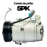 Compressor Valeo Gm Celta Prisma 2009 2011 2013 2015