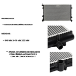 Radiador de Água VW Fusca Jetta 2.0 2011–2018 (CR816000S)
