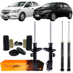 Kit 4 Amortecedor Dianteiro Traseiro Cofap + Kit Gm Onix Prisma Spin Sonic