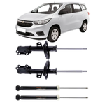 Kit 4 Amortecedor Dianteiro Traseiro Cofap Gm Onix Prisma Spin Sonic
