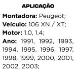 Amortecedor Dianteiro A Gas Peugeot 106 Xn Xt 1991 A 2003 Allen