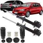 Par Amortecedor Dianteiro Cofap + Kit Toyota Etios 1.3 1.5 2012 a 2019 Cofap