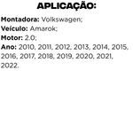 Jogo Válvula Admissão Escape Mahle Amarok 2.0 16v 2010 a 2022