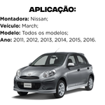 Par Amortecedor Dianteiro Nissan March 2011 a 2016 Cofap