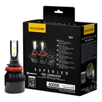 Par Lampada Super Led Code Tech One H7 6000k 12v 45w Bivolt