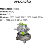 Turbina Completa Hilux 3.0 1kd D4d 2005 Até 2015 S/ Atuador
