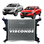 Radiador Agua Visconde Fiat Strada 1.3 2020 A 2024
